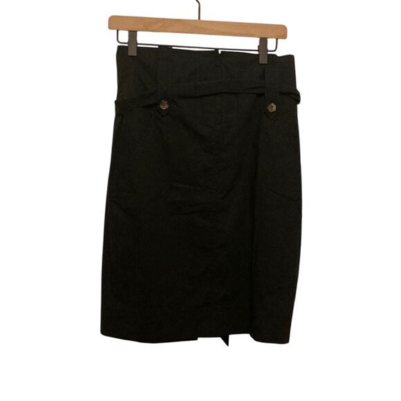 Theory Button Belted Accent Retro 60's Fit Pencil Skirt  Formal Jackie Kennedy - Picture 1 of 9